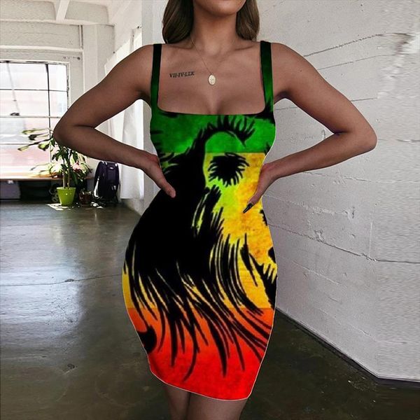 lion animal vestido anime women dress colorful bodycon street halter sleeveless womens clothing, Black;gray
lion animal vestido anime women dress colorful bodycon street halter sleeveless womens clothing, Black;gray