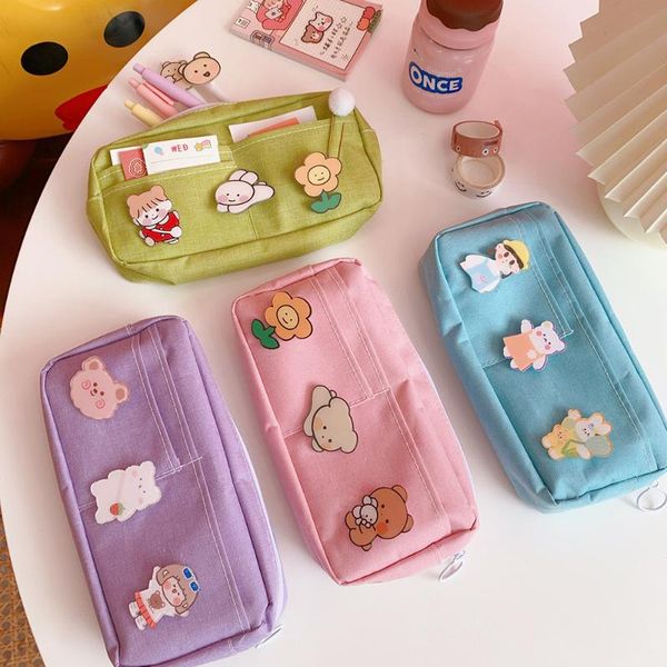 kawaii waterproof canvas big capacity brooch pencil case cute pencilcase pouch bag kids gift school stationery box bags
kawaii waterproof canvas big capacity brooch pencil case cute pencilcase pouch bag kids gift school stationery box bags