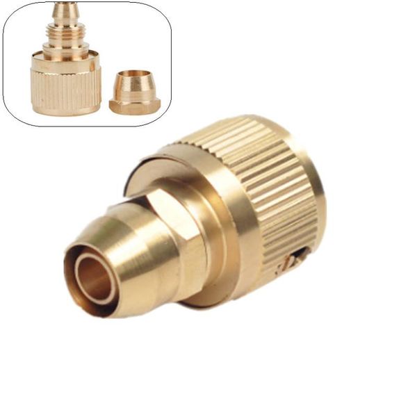 watering equipments 4pcs brass 3/8" hose connector (8mm) flow garden tools water gun accessory end fittings
watering equipments 4pcs brass 3/8" hose connector (8mm) flow garden tools water gun accessory end fittings
