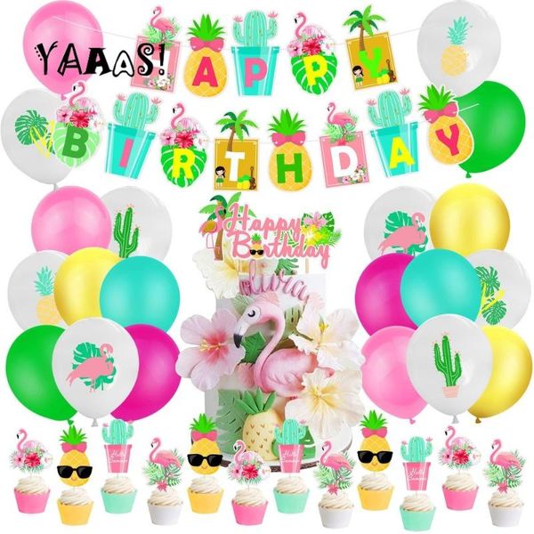 party decoration hawaii decorations pineapple balloons happy birthday banner hawaiian supplies summer tropical flamingo favors
party decoration hawaii decorations pineapple balloons happy birthday banner hawaiian supplies summer tropical flamingo favors