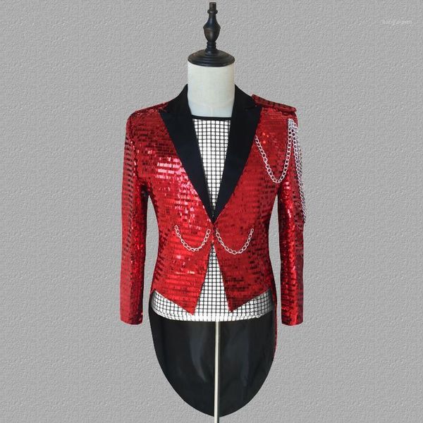 men's suits & blazers s~5xl custommade sequined swallowtail suit bar nightclub stage singer sequins night host size plus costume, White;black
men's suits & blazers s~5xl custommade sequined swallowtail suit bar nightclub stage singer sequins night host size plus costume, White;black
