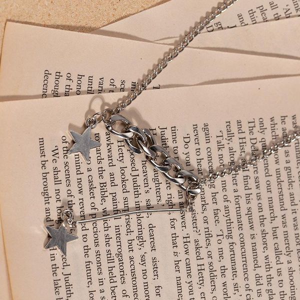 pendant necklaces street fashion graceful silver color chain star necklace hip hop style women's simple jewelry accessories gifts
pendant necklaces street fashion graceful silver color chain star necklace hip hop style women's simple jewelry accessories gifts