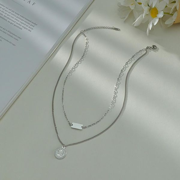 pendant necklaces allme fashion queen portrait round coin necklace for women ladies double layers thin chain accessories, Silver
pendant necklaces allme fashion queen portrait round coin necklace for women ladies double layers thin chain accessories, Silver