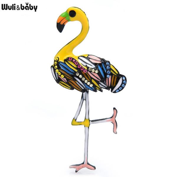 pins, brooches wuli&baby big enamel flamingo bird 4 colors rhinestone animal brooch pins jewelry gift 2021, Gray
pins, brooches wuli&baby big enamel flamingo bird 4 colors rhinestone animal brooch pins jewelry gift 2021, Gray