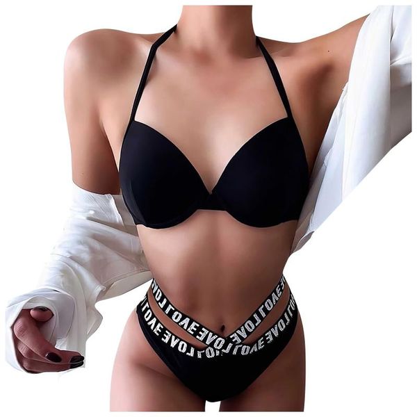 push up unpadded brazilian bikini set women fashion letter printing low-waisted swimwear beach suit biquini bathing suits#f women's, White;black
push up unpadded brazilian bikini set women fashion letter printing low-waisted swimwear beach suit biquini bathing suits#f women's, White;black