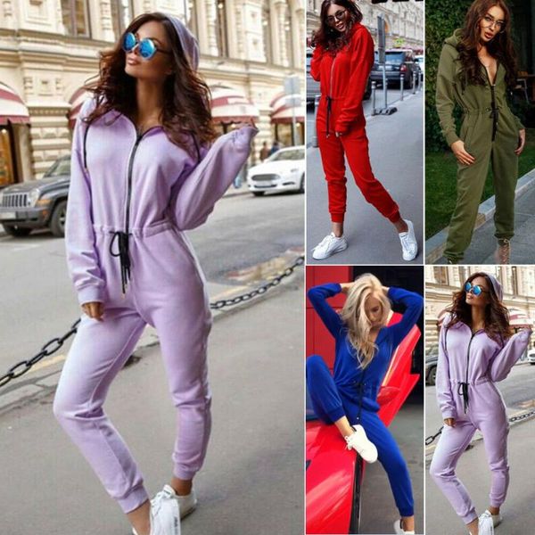 women's jumpsuits & rompers fashion women body trakcuits lady long sleeve zippers solid overalls jumpsuit hooded romper bodycon pants c, Black;white
women's jumpsuits & rompers fashion women body trakcuits lady long sleeve zippers solid overalls jumpsuit hooded romper bodycon pants c, Black;white