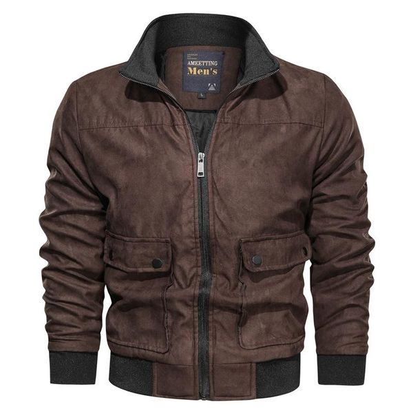 men's jackets vintage mens jacket and coats solid stand collar zipper men fashion thick fleece 2021 winter chaqueta mujer, Black;brown
men's jackets vintage mens jacket and coats solid stand collar zipper men fashion thick fleece 2021 winter chaqueta mujer, Black;brown