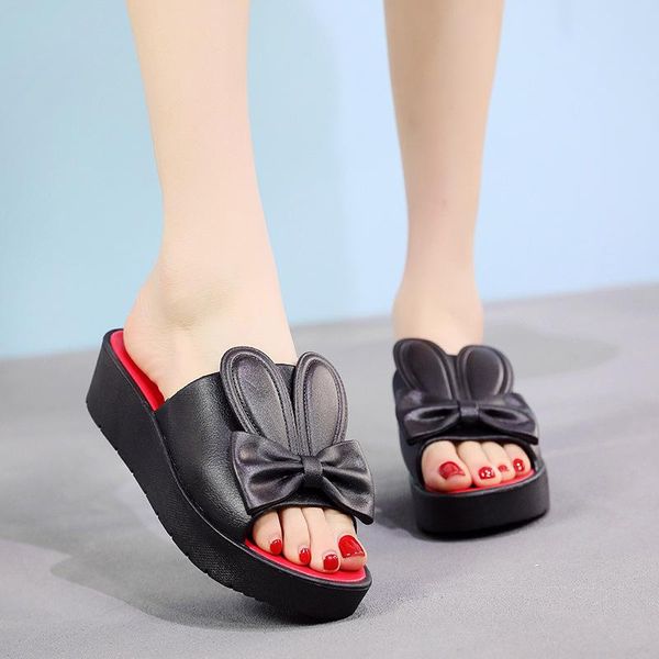 slippers women feminine fashion ears summer babouche mules wedge med heels beach stuffies casual slide shoes jkm8, Black
slippers women feminine fashion ears summer babouche mules wedge med heels beach stuffies casual slide shoes jkm8, Black