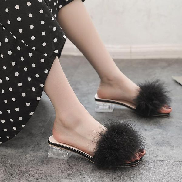 elegant crystals chunky heels summer women's shoes woman sandals leisure slippers women flats real fur sandalias mujer, Black
elegant crystals chunky heels summer women's shoes woman sandals leisure slippers women flats real fur sandalias mujer, Black