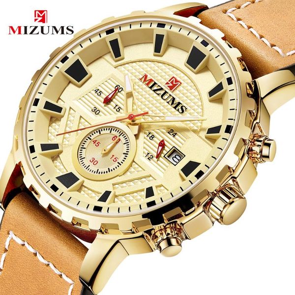 wristwatches mizums luxury watch brand men military sports watches men's quartz date clock man casual leather wrist relogio masculino, Slivery;brown
wristwatches mizums luxury watch brand men military sports watches men's quartz date clock man casual leather wrist relogio masculino, Slivery;brown