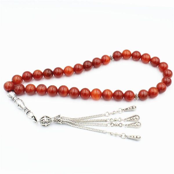 beaded, strands natural agate muslim 33 rosary beads 10mmmen and women tassel blessing semi-precious stone jewelry, Black
beaded, strands natural agate muslim 33 rosary beads 10mmmen and women tassel blessing semi-precious stone jewelry, Black