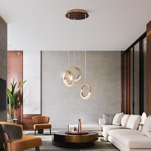 ring chandelier villa stairs restaurant bar bedside aluminum plated gold acrylic creative personality modeling small pendant lamps
ring chandelier villa stairs restaurant bar bedside aluminum plated gold acrylic creative personality modeling small pendant lamps