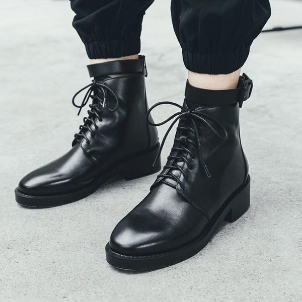 boots 2021 women winter ankle booties cow leather low heel casual female, Black
boots 2021 women winter ankle booties cow leather low heel casual female, Black