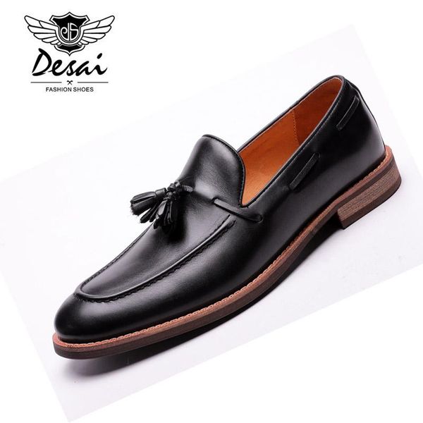 mens street fashion tassel loafers genuine leather formal shoes men wedding party business dress casual footwear, Black
mens street fashion tassel loafers genuine leather formal shoes men wedding party business dress casual footwear, Black