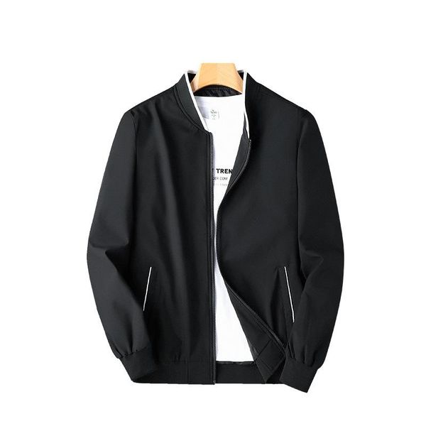 men's jackets jacket trendy stand-up collar baseball uniform spring and autumn thin clothing, Black;brown
men's jackets jacket trendy stand-up collar baseball uniform spring and autumn thin clothing, Black;brown