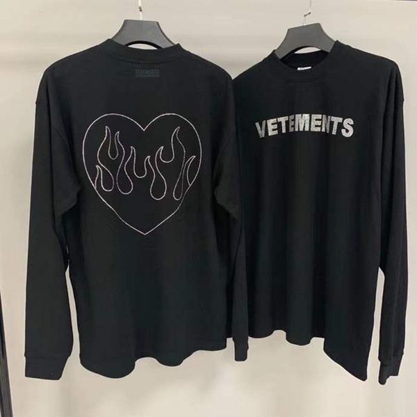 2021fw bling long sleeve t-shirt men women 1 t shirt embroidered top, White;black
2021fw bling long sleeve t-shirt men women 1 t shirt embroidered top, White;black