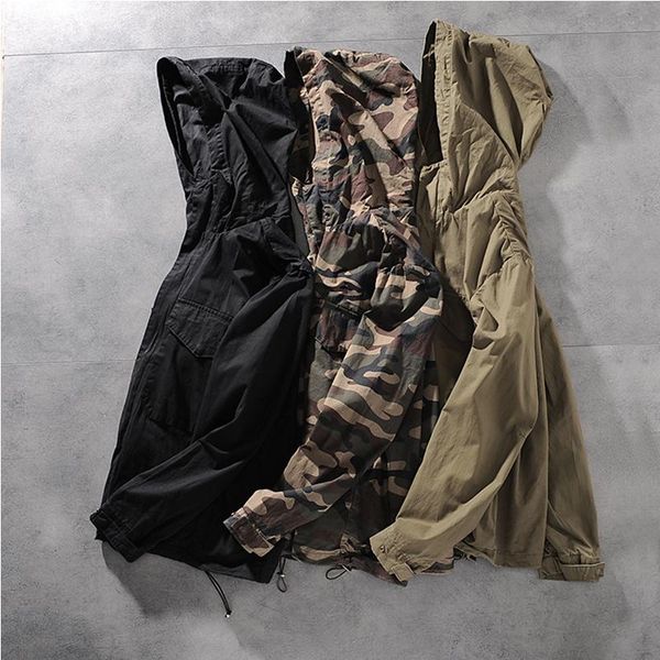 men's jackets autumn and winter products basic solid color camouflage hooded youth windbreaker jacket, Black;brown
men's jackets autumn and winter products basic solid color camouflage hooded youth windbreaker jacket, Black;brown