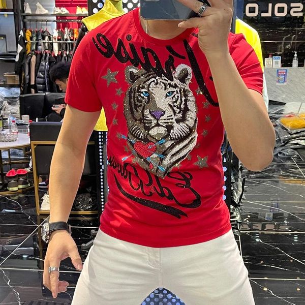 men's t-shirts 2021 summer slim round neck drill t-shirt short sleeve jacket, White;black
men's t-shirts 2021 summer slim round neck drill t-shirt short sleeve jacket, White;black