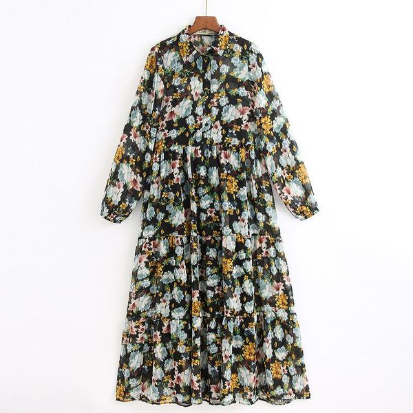 casual dresses prairie chic floral printed long women fashion turn down collar dress elegant ladies mid calf, Black;gray
casual dresses prairie chic floral printed long women fashion turn down collar dress elegant ladies mid calf, Black;gray