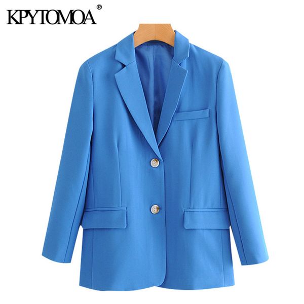women fashion office wear single breasted blazer coat vintage long sleeve pockets female outerwear chic 210416, White;black
women fashion office wear single breasted blazer coat vintage long sleeve pockets female outerwear chic 210416, White;black