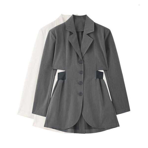 pants jacket women's spring and autumn design sense waist small suit skirt niche solid color two piece dress, White
pants jacket women's spring and autumn design sense waist small suit skirt niche solid color two piece dress, White