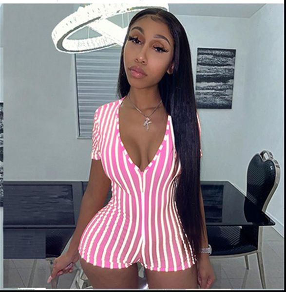 short sleeve women jumpsuits bandage playsuit ladies striped printed female summer evening party clothes deep jumpsuit, Black;white
short sleeve women jumpsuits bandage playsuit ladies striped printed female summer evening party clothes deep jumpsuit, Black;white