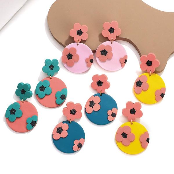 dangle & chandelier aensoa fashion clay round drop earrings for women cute painting flower pendant candy color korea jewelry gift, Silver
dangle & chandelier aensoa fashion clay round drop earrings for women cute painting flower pendant candy color korea jewelry gift, Silver