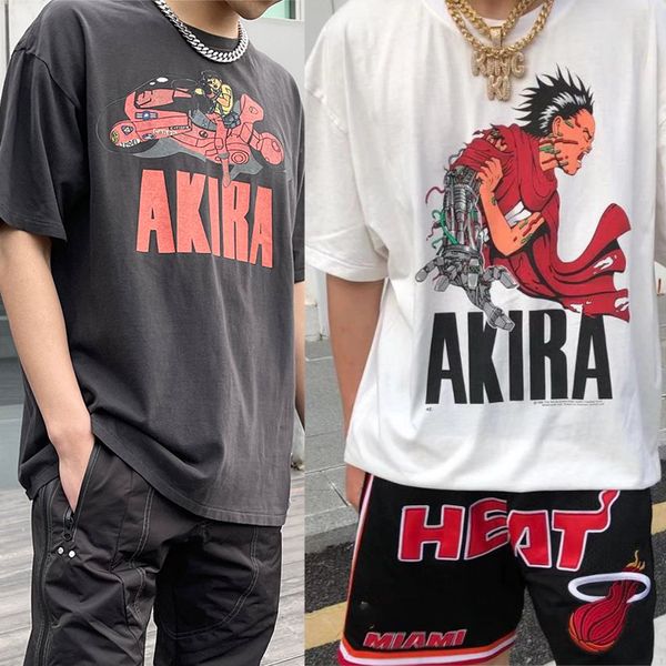 tide brand vintage akira cartoon letter printed casual short sleeve t-shirt high street fashion wash half sleeve tee, White;black
tide brand vintage akira cartoon letter printed casual short sleeve t-shirt high street fashion wash half sleeve tee, White;black