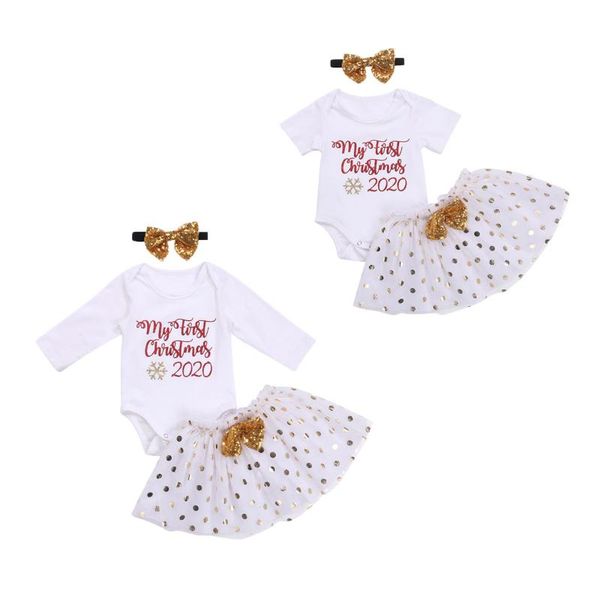 clothing sets baby & children's christmas girls 3pcs set my first long/short sleeve bodysuit+dot tutu dress+sequin headband, White
clothing sets baby & children's christmas girls 3pcs set my first long/short sleeve bodysuit+dot tutu dress+sequin headband, White