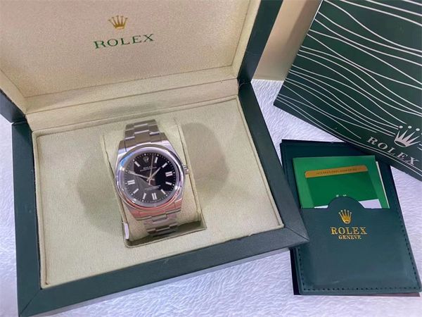 with original box luxury wristwatch mens watch black dial stainless steel strap automatic machinery 41mm 115200 waterproof luminous watches, Slivery;brown
with original box luxury wristwatch mens watch black dial stainless steel strap automatic machinery 41mm 115200 waterproof luminous watches, Slivery;brown