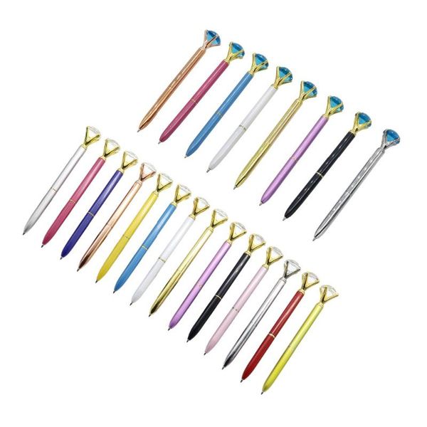 ballpoint pens 22 styles metal diamond crystal pen black/blue refills 0.7mm student supplies writing stationery, Blue;orange
ballpoint pens 22 styles metal diamond crystal pen black/blue refills 0.7mm student supplies writing stationery, Blue;orange