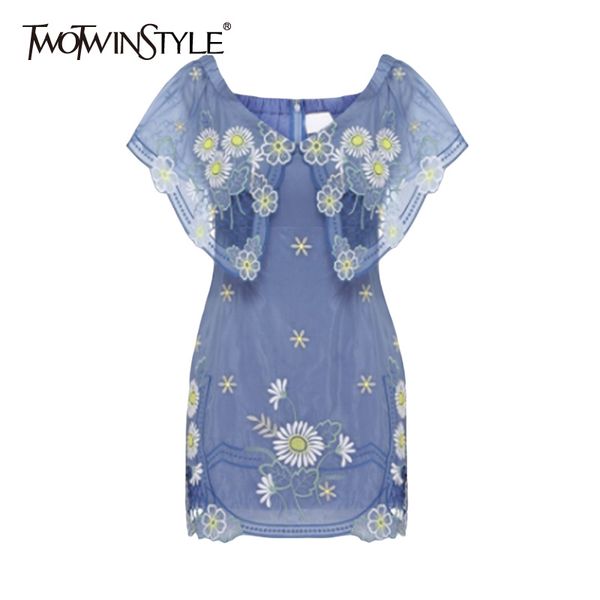 twotwinstyle print flower embroidery women dress off shoulder slash neck short sleeve high waist bodycon mini dresses female new 210428, Black;gray
twotwinstyle print flower embroidery women dress off shoulder slash neck short sleeve high waist bodycon mini dresses female new 210428, Black;gray
