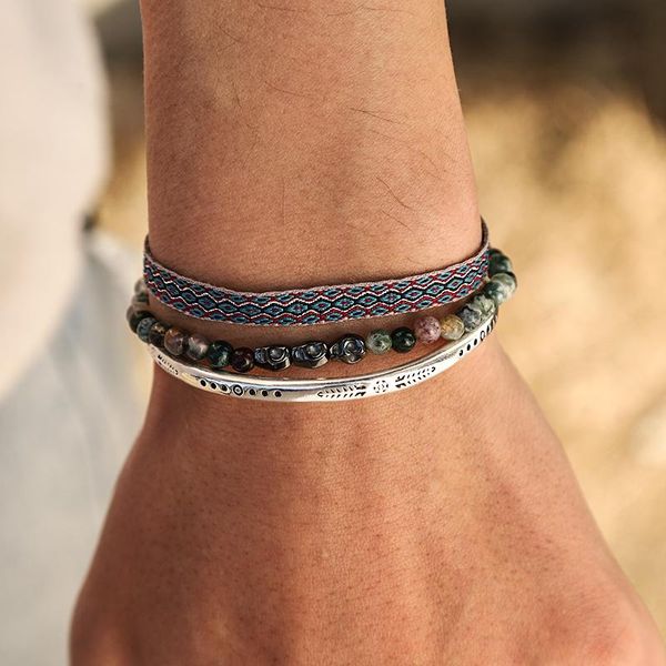 fashion 925 silver plated friendship bracelet set bohemian natural skull stone lucky beads handmade knot rope for men's beaded, strands, Black
fashion 925 silver plated friendship bracelet set bohemian natural skull stone lucky beads handmade knot rope for men's beaded, strands, Black