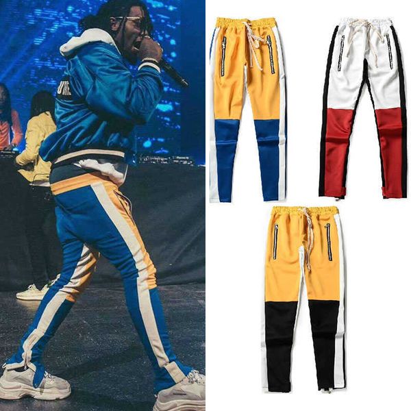 mens colorblocked track pants striped patchwork pants for men streetwear vintage ankle zipper elastic waist loose joggers pants p0811, Black
mens colorblocked track pants striped patchwork pants for men streetwear vintage ankle zipper elastic waist loose joggers pants p0811, Black