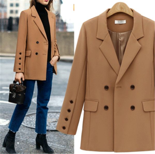 exquisite high-end suit autumn and winter 2021 coat versatile loose medium length women's, White;black
exquisite high-end suit autumn and winter 2021 coat versatile loose medium length women's, White;black