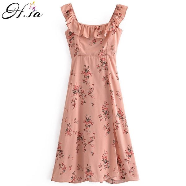 h.sa women floral ruffles long pleated sleeveless high waist mini boho pink holiday beach dress 210417, Black;gray
h.sa women floral ruffles long pleated sleeveless high waist mini boho pink holiday beach dress 210417, Black;gray
