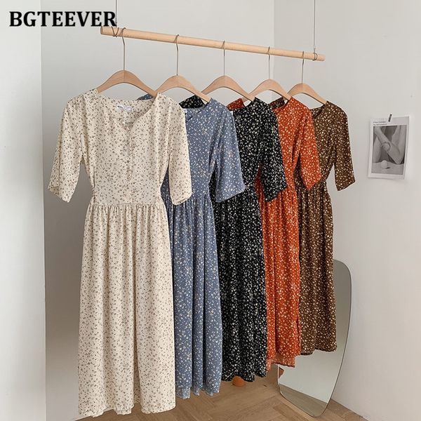 bgteever vintage single-breasted floral print women dress 2021 summer v-neck lace-up female dress elegant a-line vestidos femme, Black;gray
bgteever vintage single-breasted floral print women dress 2021 summer v-neck lace-up female dress elegant a-line vestidos femme, Black;gray