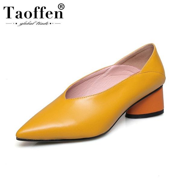 dress shoes taoffen 2021 real leather 4 color ladies pumps retro fashion pointed toe square heel women spring size 34-39, Black
dress shoes taoffen 2021 real leather 4 color ladies pumps retro fashion pointed toe square heel women spring size 34-39, Black