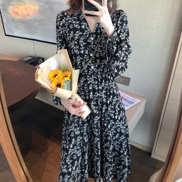 casual dresses elegant print french maxi dress one piece korean ladies autumn long sleeve cabaret party for women, Black;gray
casual dresses elegant print french maxi dress one piece korean ladies autumn long sleeve cabaret party for women, Black;gray