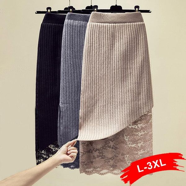 skirts patchwork lace plus size reversible pencil sweater 5xl autumn warm ribbed straight knitted bodycon midi skirt jupe femme, Black
skirts patchwork lace plus size reversible pencil sweater 5xl autumn warm ribbed straight knitted bodycon midi skirt jupe femme, Black