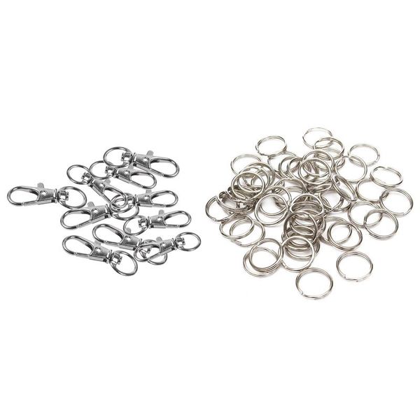 hooks & rails 10 pcs metal clasp swivel trigger clips snap 50 split keyring keychain
hooks & rails 10 pcs metal clasp swivel trigger clips snap 50 split keyring keychain
