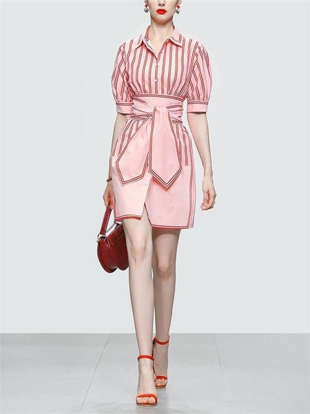 women's two piece pants striped shirt women dress party summer designer with belt short sleeves evening dresses pink casual gown in sto, White
women's two piece pants striped shirt women dress party summer designer with belt short sleeves evening dresses pink casual gown in sto, White