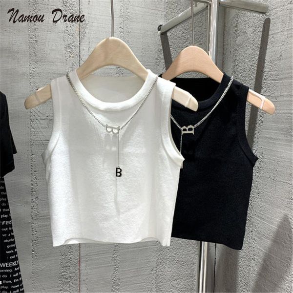 women's tanks & camis girl style high waist short vest female 2021 summer all-match slim fit sleeveless black korean tank, White
women's tanks & camis girl style high waist short vest female 2021 summer all-match slim fit sleeveless black korean tank, White
