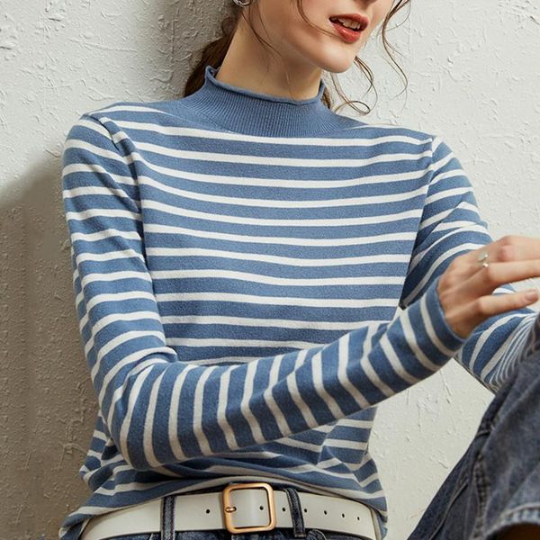 women's sweaters autumn winter striped print knitted bodycon sweater turtleneck long sleeve slim jumper pullover basic knitwear, White;black
women's sweaters autumn winter striped print knitted bodycon sweater turtleneck long sleeve slim jumper pullover basic knitwear, White;black