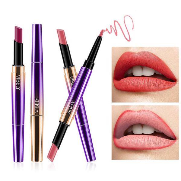 double-headed matte lipstick pen lip liner auto-rotating pencil easy to color makeup gloss pencils
double-headed matte lipstick pen lip liner auto-rotating pencil easy to color makeup gloss pencils