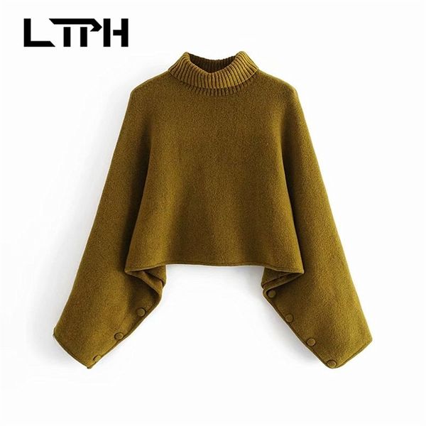ltph fashion korean loose pullover knitted women sweaters long sleeve button turtleneck soft warm sweater autumn winter 210423, White
ltph fashion korean loose pullover knitted women sweaters long sleeve button turtleneck soft warm sweater autumn winter 210423, White