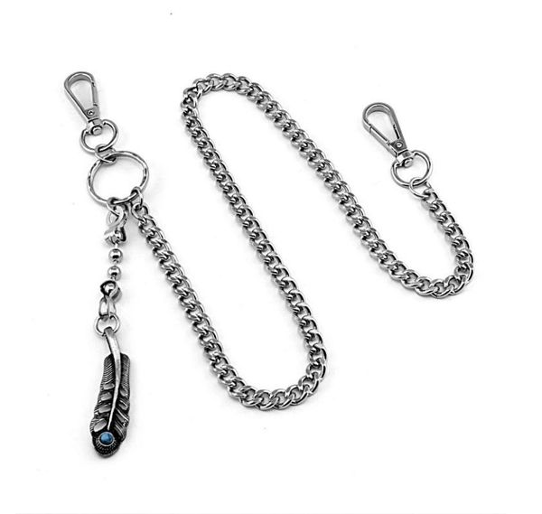 keychains feather metal trousers pant chain wallet belt punk jeans keychain silver color ring clip keyring hiphop trendy jewelry 2021
keychains feather metal trousers pant chain wallet belt punk jeans keychain silver color ring clip keyring hiphop trendy jewelry 2021