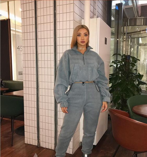 autumn winter women pants two piece set tracksuit fleece basic outfits sweatshirt pullover crop and joggers 2 sets women's, White
autumn winter women pants two piece set tracksuit fleece basic outfits sweatshirt pullover crop and joggers 2 sets women's, White