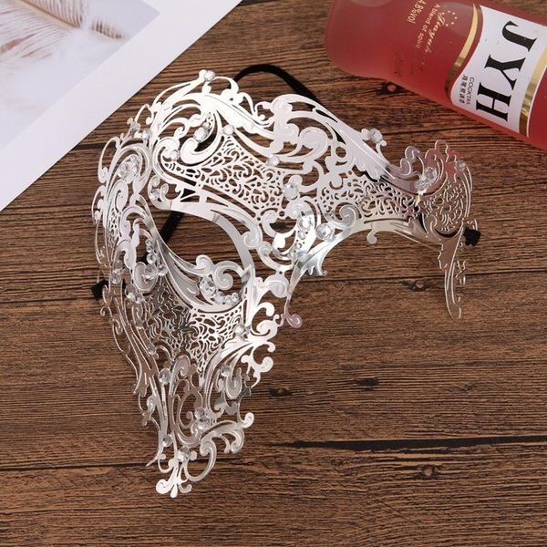 party masks metal exquisite diamond high-end mask gold-plated silver festival supplies performance props
party masks metal exquisite diamond high-end mask gold-plated silver festival supplies performance props