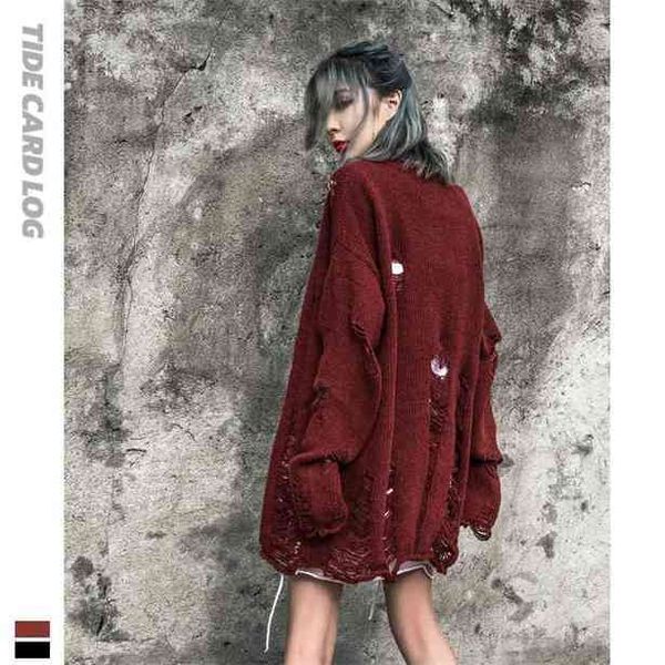 2021 tech fleeceautumn and winter new products lazy wind broken hole loose sweater solid color men's and women's fashion ing coat, White;black
2021 tech fleeceautumn and winter new products lazy wind broken hole loose sweater solid color men's and women's fashion ing coat, White;black